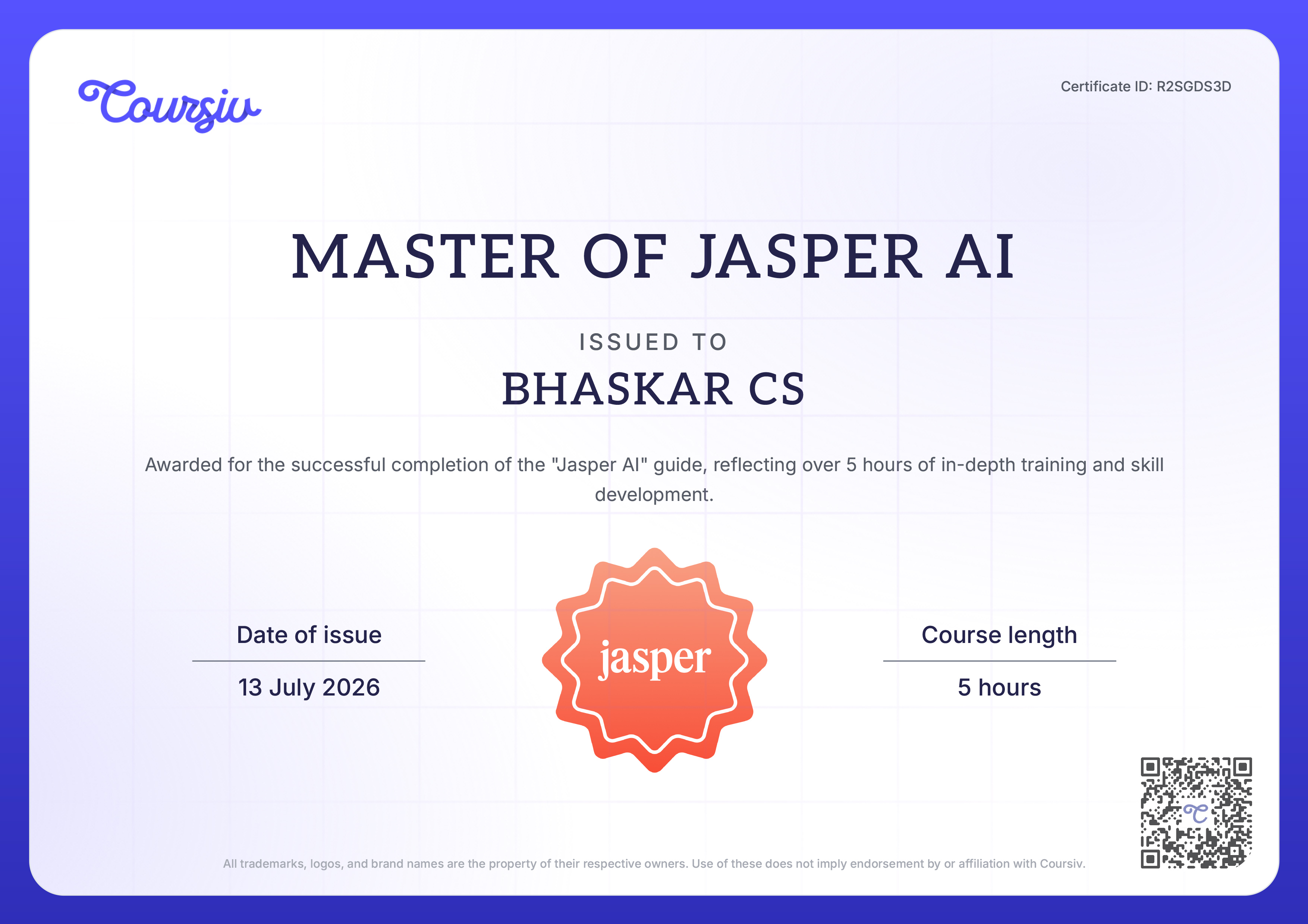 Certificate 6